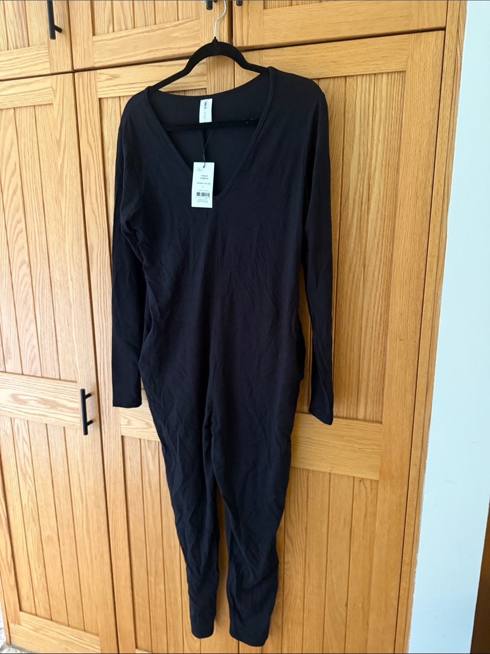 Smash + Tess Midnight Black V-Neck Romper